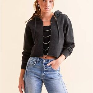 Gilded Intent Chain Hoodie in Washed Black Size Small